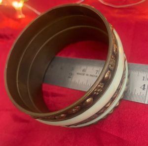 Bohemian Stacked Brass Bangle Set