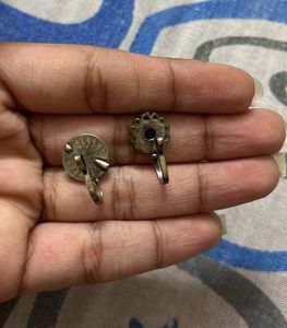 Set of 2 Oxidized Nose Pins