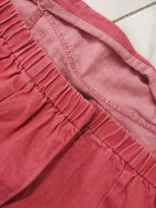 Peplum denim Tube Top