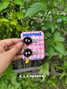 Handmade Clay Hair Clips