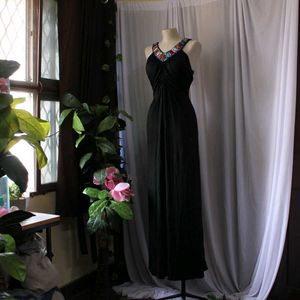 Vintage Black Maxi Dress