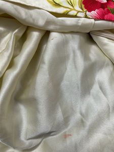 Satin floral dress