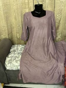 Lavender Floral Pant Kameez