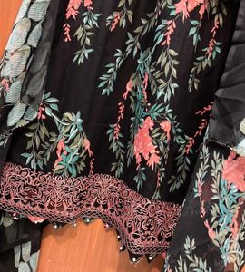 Black Embroidered Kurta Set