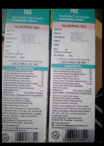 (2)No Marks Ayurvedic Cream