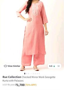 Brand New Georgette Kurta Set