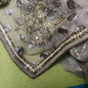metalic saree Most Trending