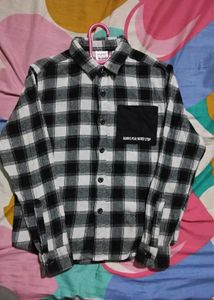 Checked Flannel Shirt  Fits Age 8 To 10