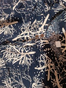 Blouson Blue Printed Top