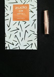 Lakme 9 To 5 Mattee Lipstick. + Zudio Sheet Mask