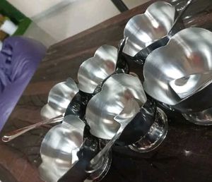 Stainless Steel Cut Design Dessert Cups and Servin