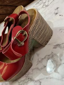 Red Block Sandals❤️