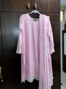 Baby Pink Embroidered BIBA SUIT Set