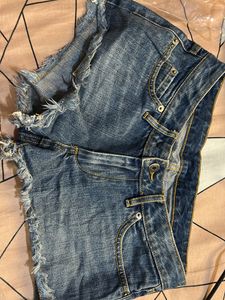 pack of 2 -  Denim Shorts blue lightly ripped