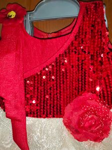 Red Colour Baby Frock