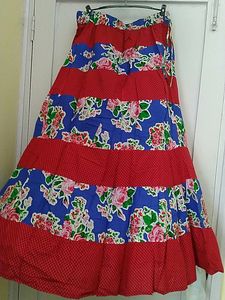 Famous   High Waist Long Ethnic Skirt