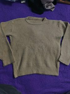 Beige Knit Pullover