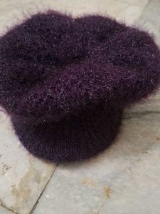 Plush Purple Beanie