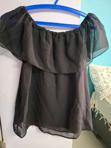 Black Off-Shoulder Top