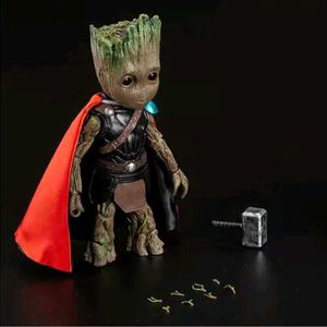 Baby Groot Action Figure Cos Thor Avenger