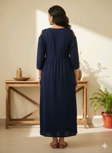 Elegant Navy Blue Kurta