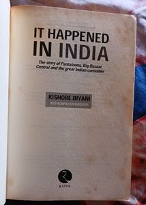 It Happened In India By Kishor Biyani