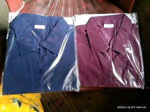 women Blue &amp; Purple Office Wear Formal Shirt Combo