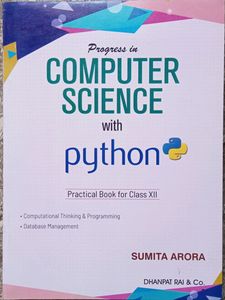 Computer Science With Python Class 12 Sumita Arora