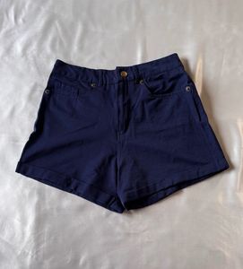 Denim Navy Blue Shorts