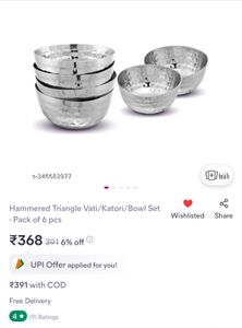 Steel Bowls Set- 6