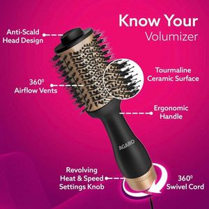AGARO Volumiser Hair Dryer Straightener Curler