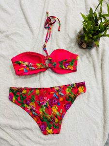 Floral Tube Bikini Set