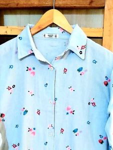 Printed Cotton Shirt Size-42