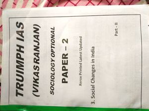 Truimph IAS sociology notes