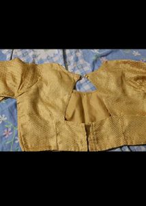 Woman golden stylish blouse