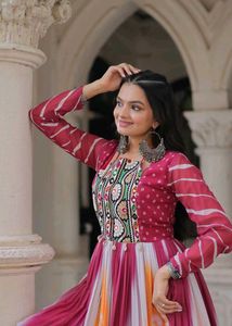 Elegant Ethnic Georgette Gown