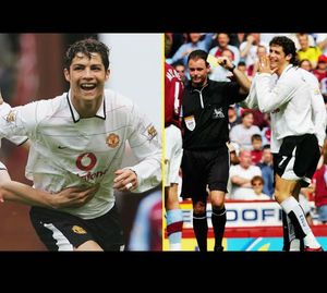 MANCHESTER UNITED 2003 away CR7FOOTBALL JERSEY
