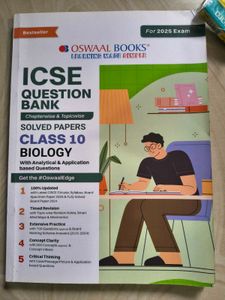 ICSE Class 10 Physics, Biology, Chemistry Question