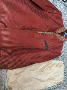 Maroon Sherwani - Size L (42)