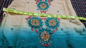 Embroidered Teal Salwar Kameez