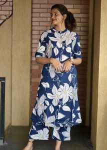 Rayon Viscose Floral Print Kurta Set