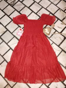 Red Tiered Dress...