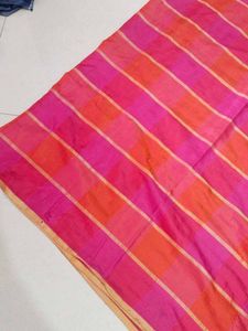 Pink Semi Silk Saree