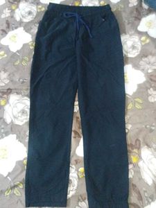 Dark Blue Casual Pants