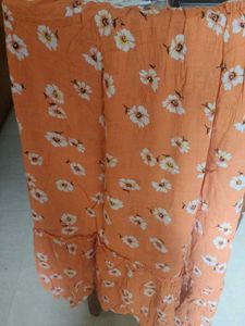 Floral Print Long Frock