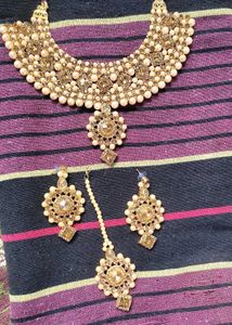 Pearl &amp; Stone Jewelry Set