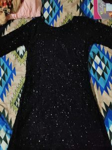 Black Sequin Kurta