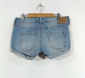Blue Denim Shorts (Women)