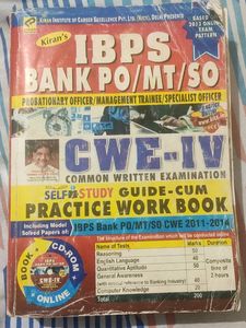 IBPS BANK PO/MT/SO- SELF STUDY, PRACTICE WORK BOOK