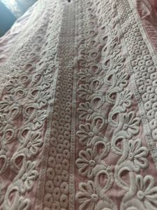 ✨ Pink Cotton Embroidered Kurta ✨
